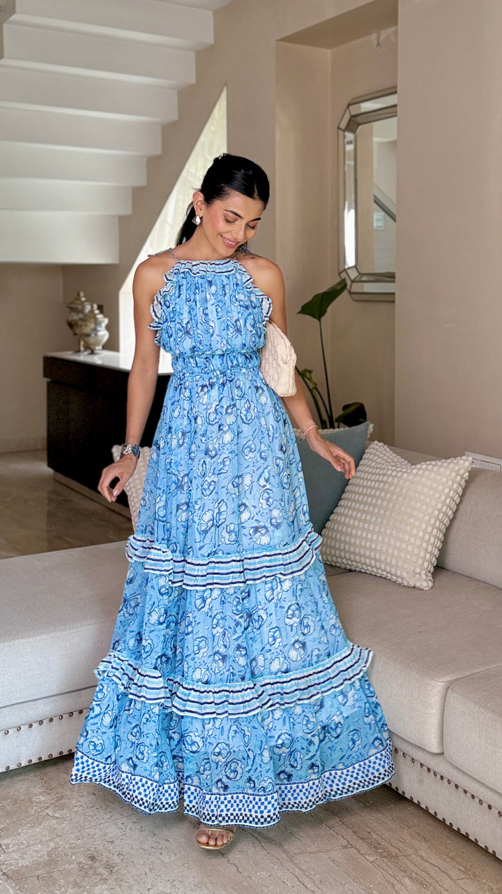 Radhica Diwan in our Laura Printed Maxi