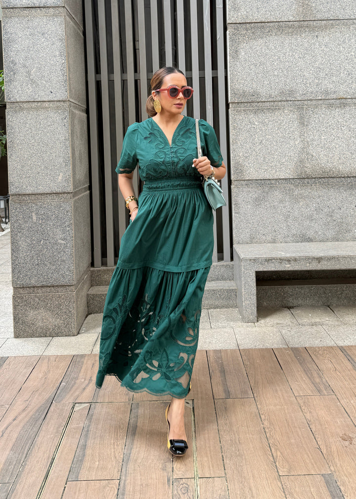 Priyanka Yadav in our Ava Cutwork Dress
