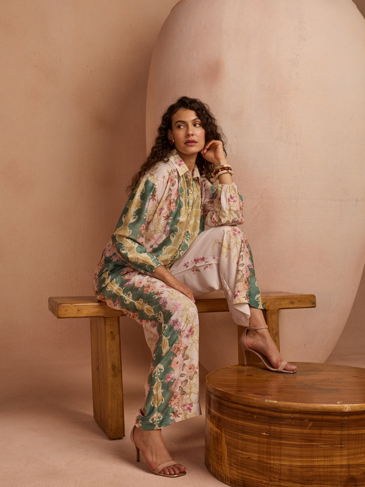 Khushnaz Turner In Our Victoria Satin Shirt