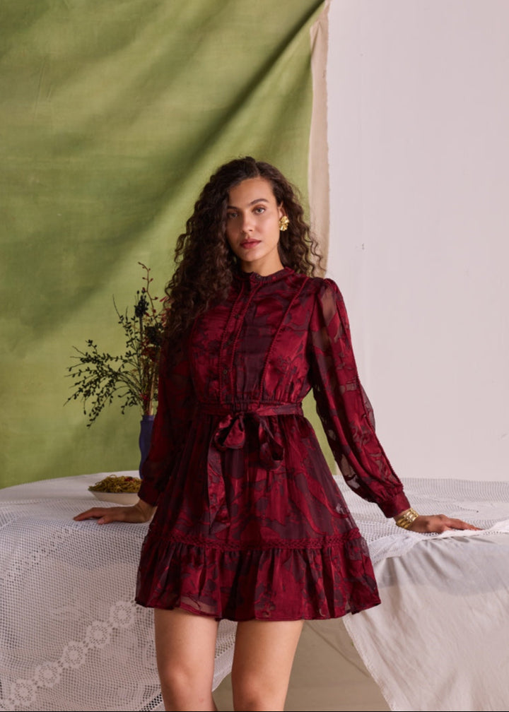 Arshya Aggarwal in our Millie Jacquard Dress