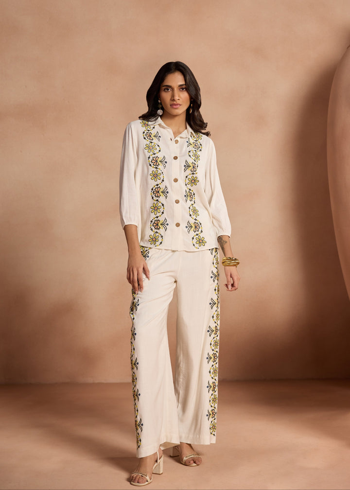 Rupa Ramani in our Rhea Embroidered Shirt