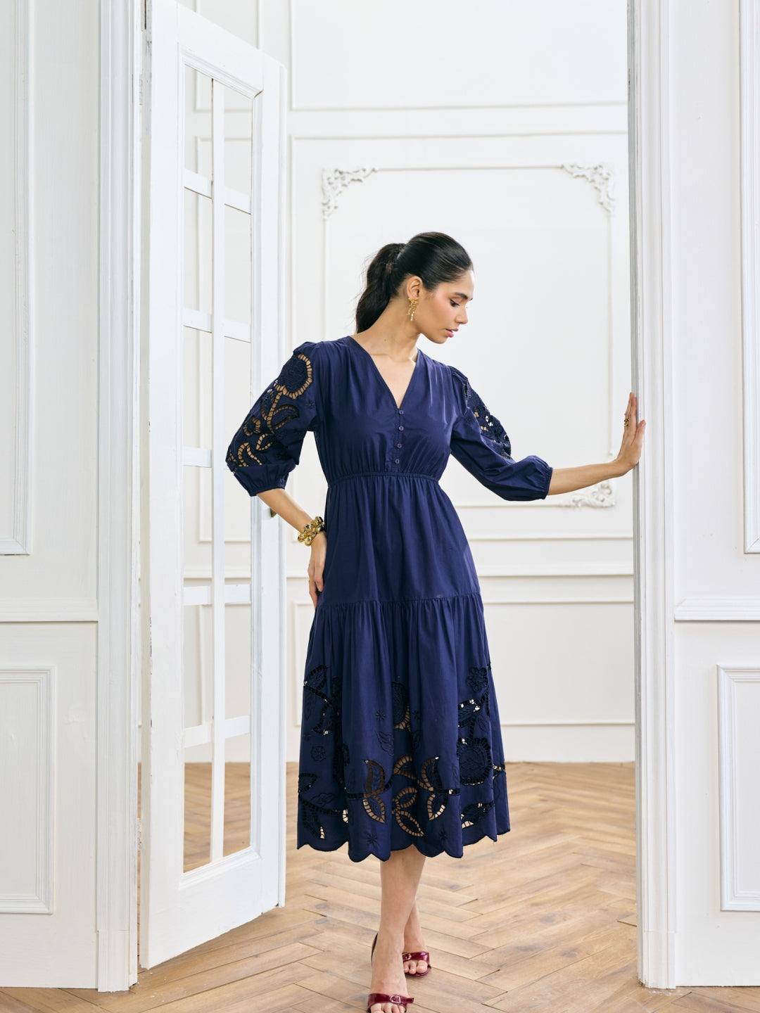 Diana Cutwork Embroidered Dress