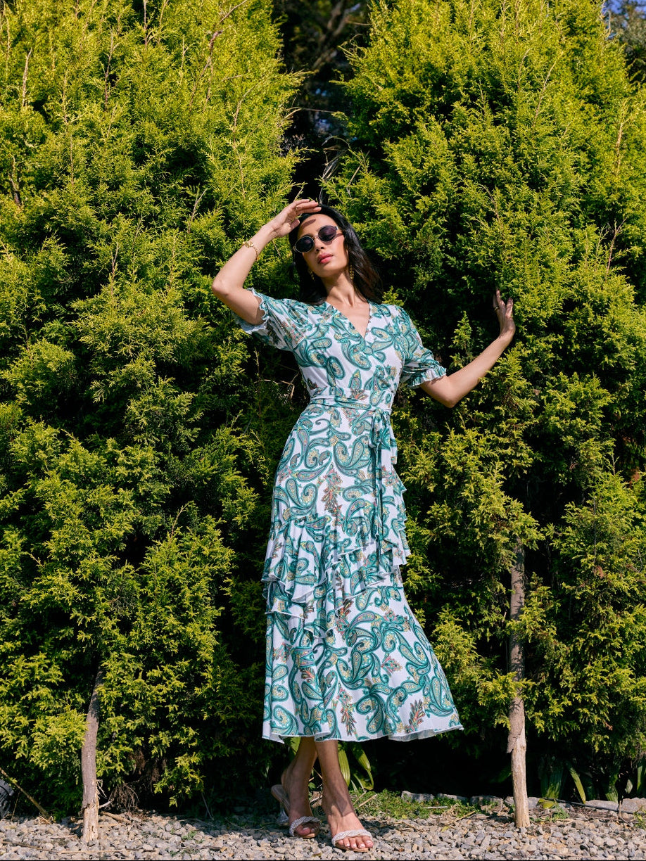 formal wedding guest dresses short sleeve Ever-Pretty Sequin Leaf Midi Semi Dress for Cruise & Evening Party Events Ecom Style:AP1E211592 main image 0