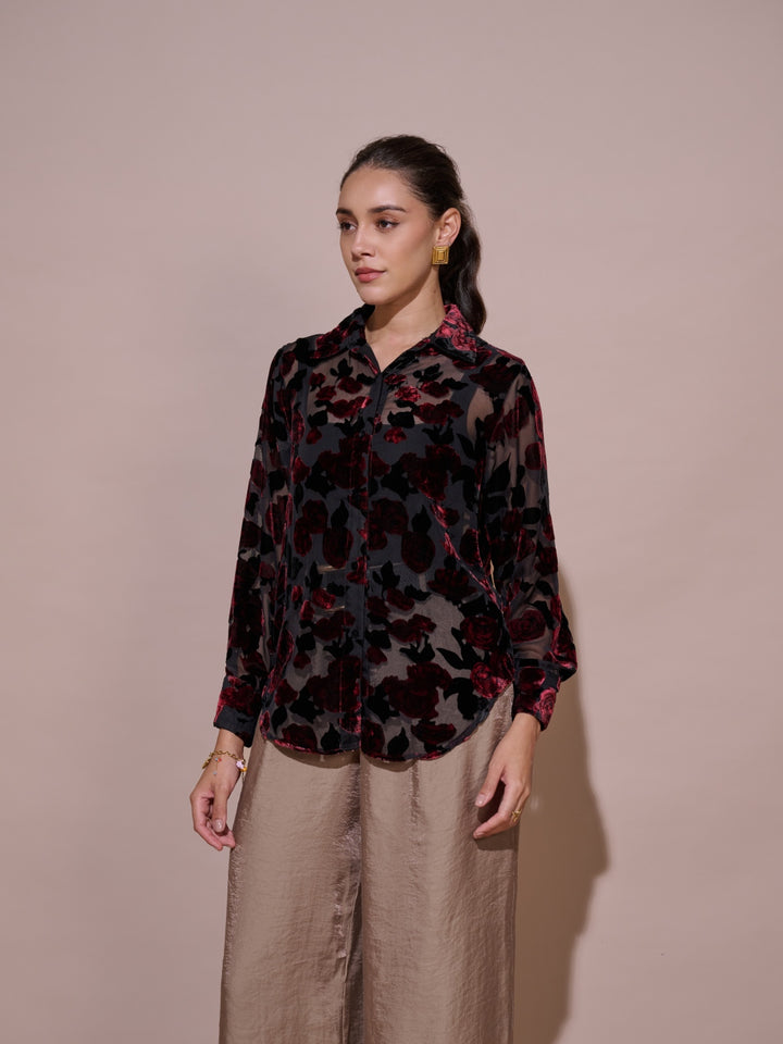 Elise Velvet Shirt