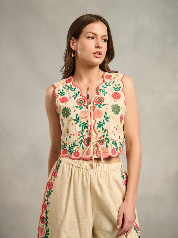 Sana Grover in our Margot Tie Top