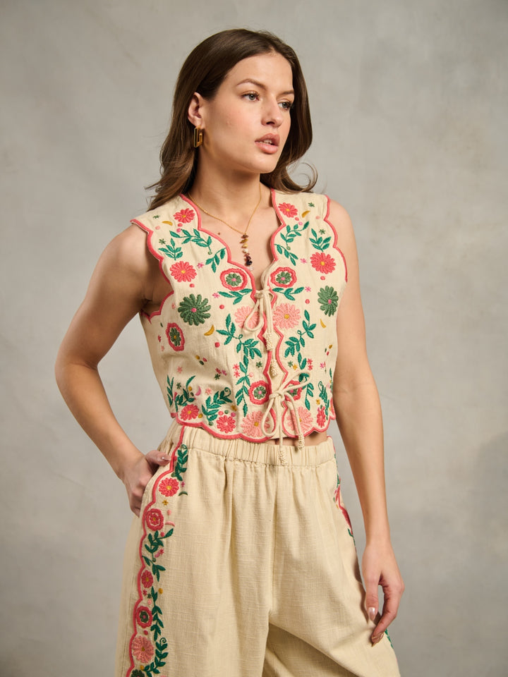 Sana Grover in our Margot Tie Top