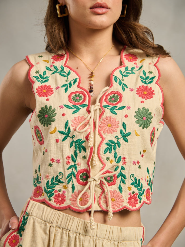 Sana Grover in our Margot Tie Top
