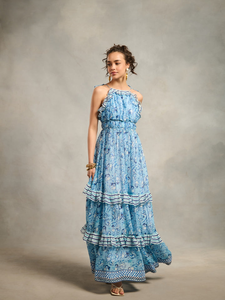 Radhica Diwan in our Laura Printed Maxi