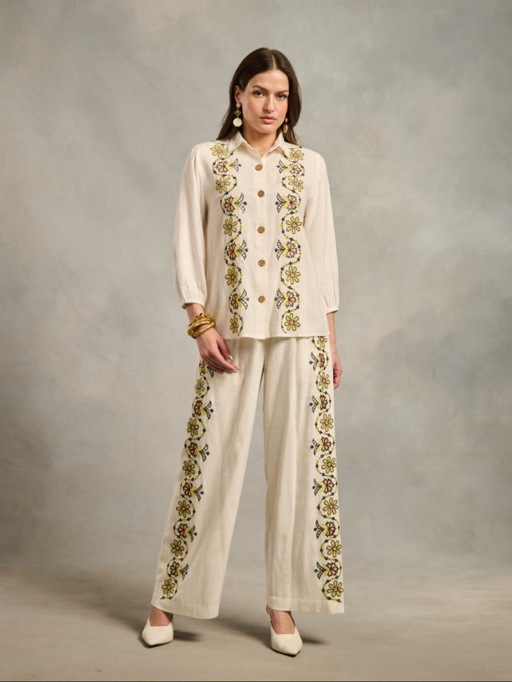 Rupa Ramani in our Rhea Embroidered Shirt