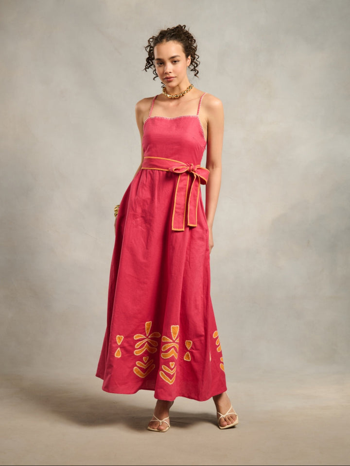 Navya Arya in our Clara Linen Blend Maxi