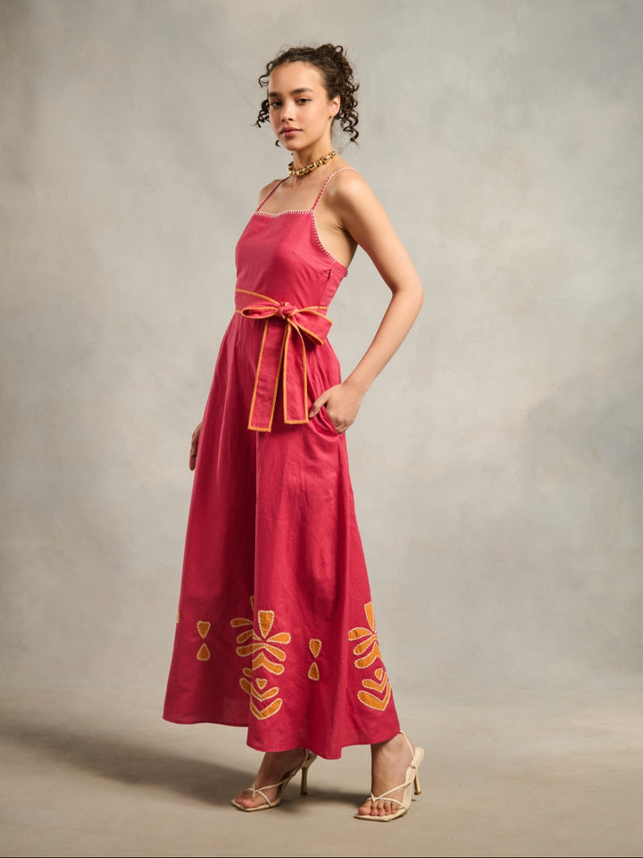 Navya Arya in our Clara Linen Blend Maxi