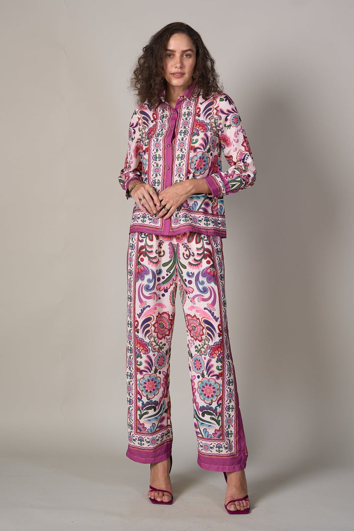 Tanya Narang in our  Marilyn Satin Pants