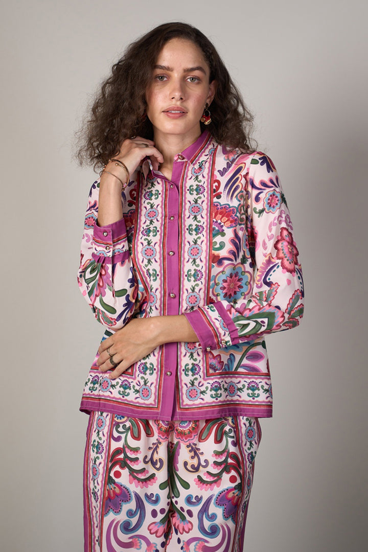 Tanya Narang in our Marilyn Satin Shirt