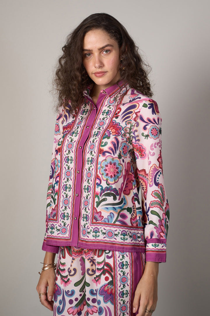 Tanya Narang in our Marilyn Satin Shirt