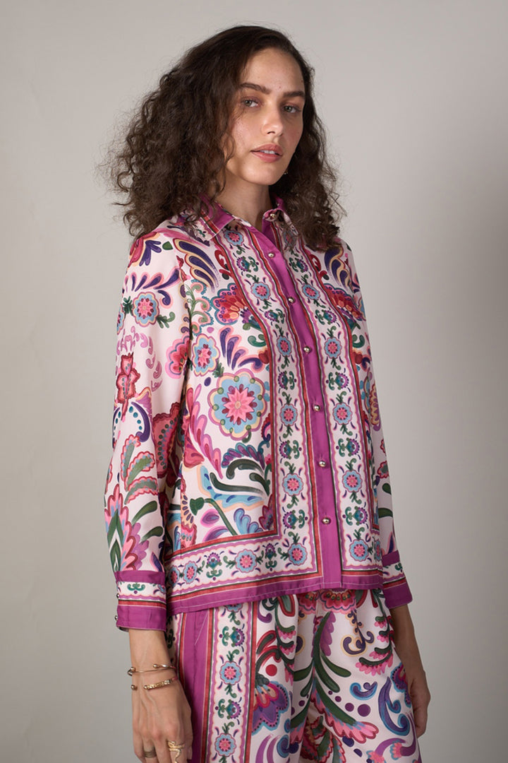 Tanya Narang in our Marilyn Satin Shirt