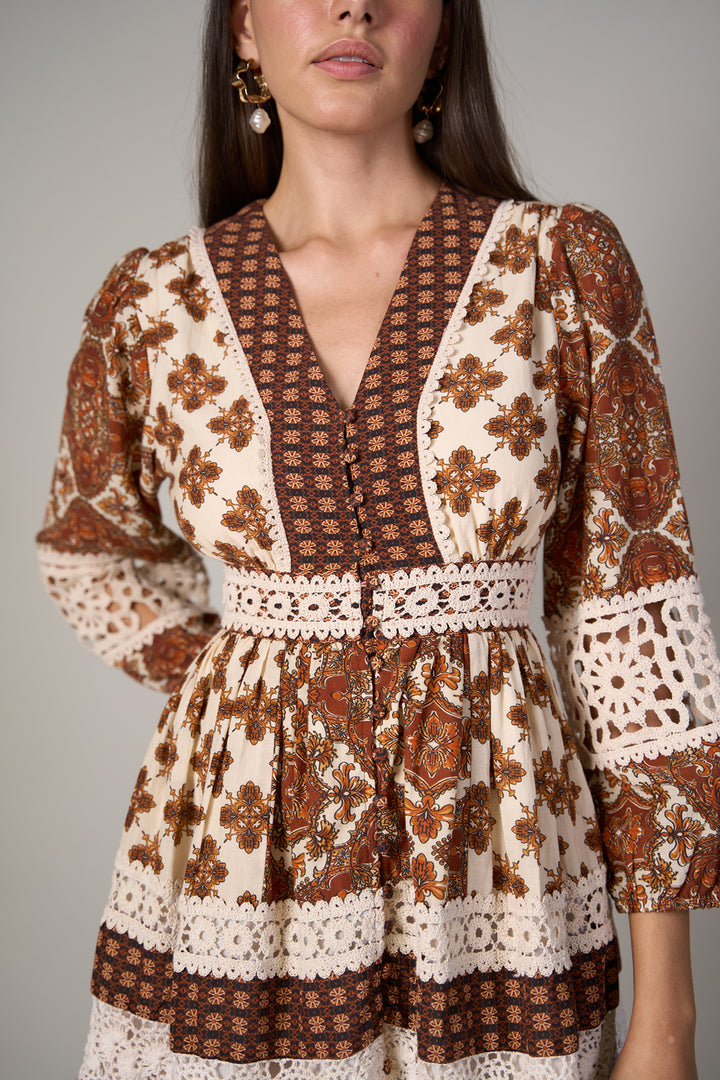 Raina Kalra in our Mia Printed Dress