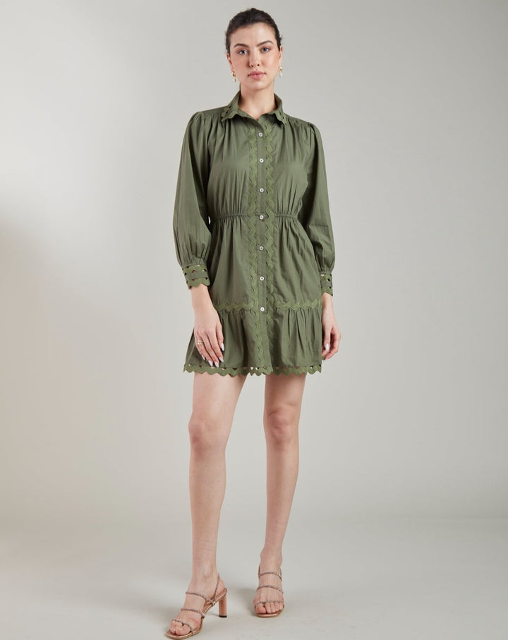 Khaki Wave Dress
