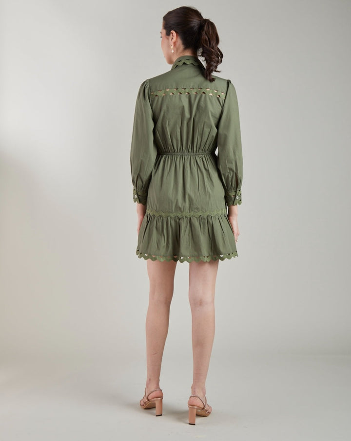 Khaki Wave Dress