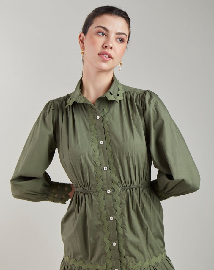 Khaki Wave Dress