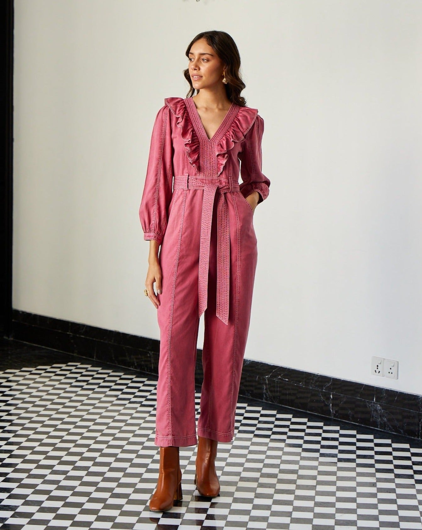 Magnolia | Women’s Floral Strappy Wide-Leg Jumpsuit