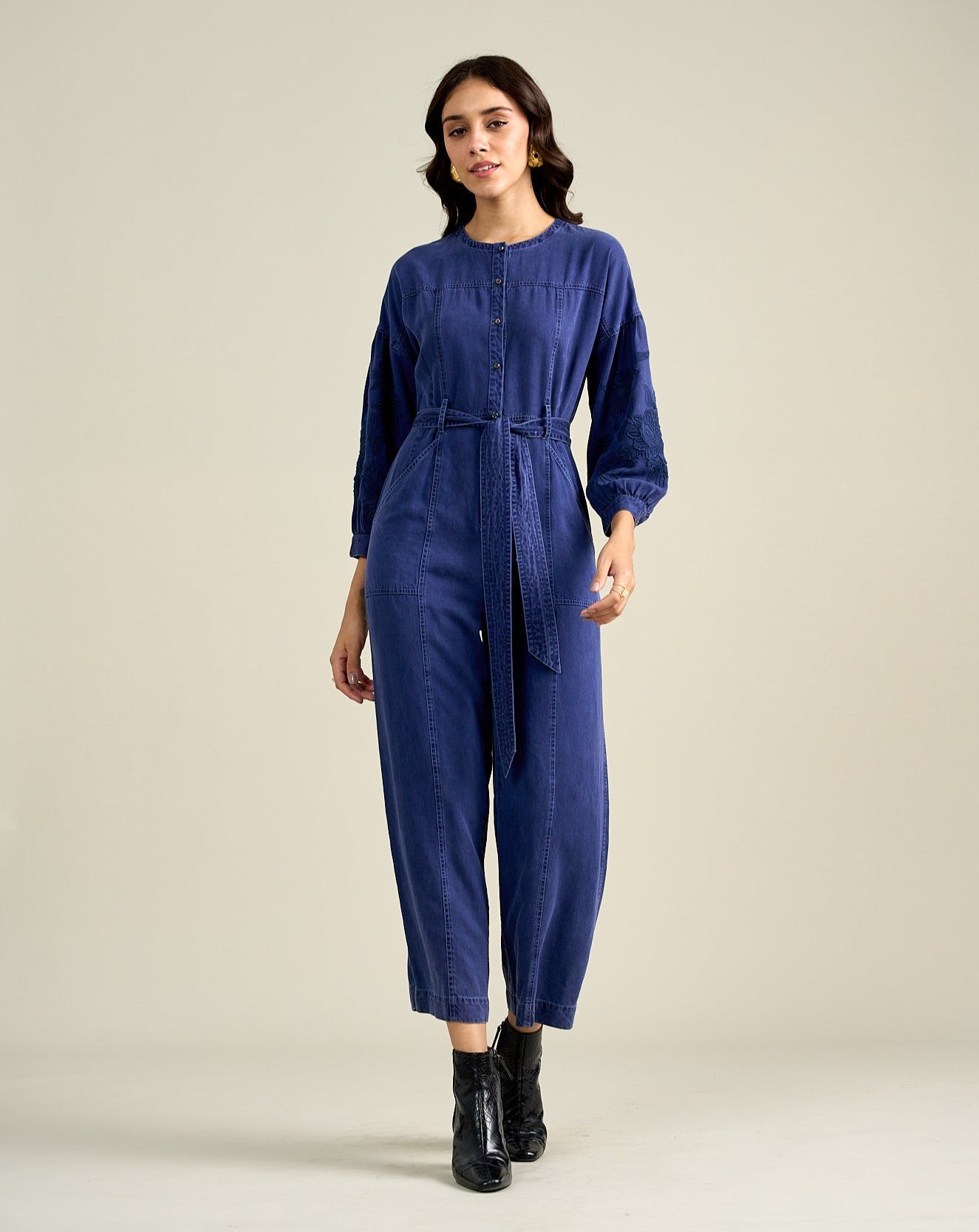 Mia Color Block Split Jumpsuit main image 1