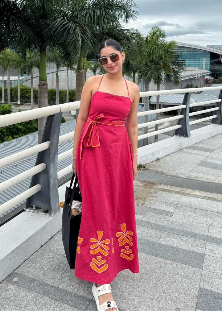 Navya Arya in our Clara Linen Blend Maxi