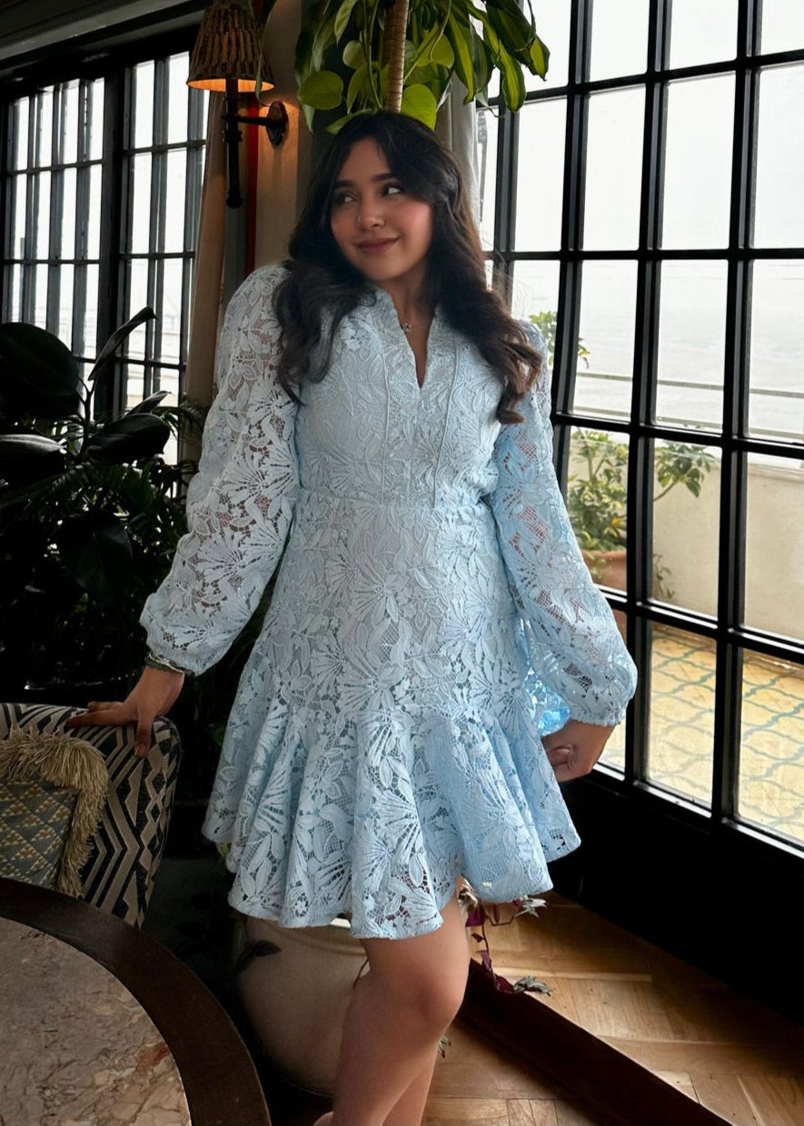 Astha Suri on our Helen Lace Dress  Style Island