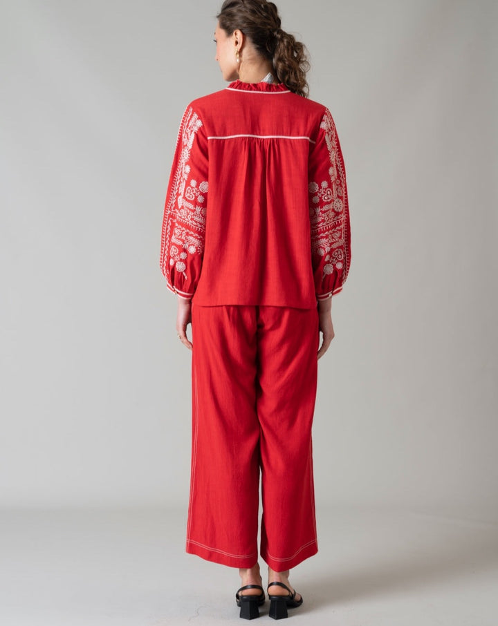 Tushita Mehta In Our Amelie Red Pants
