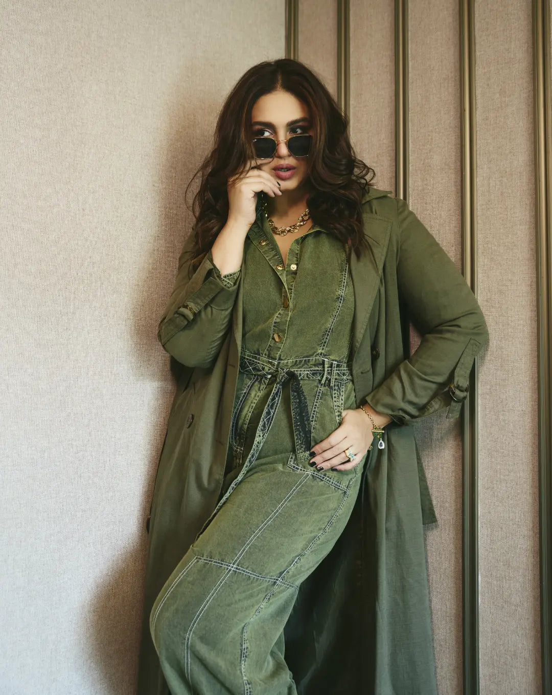 Olive jumpsuit hotsell