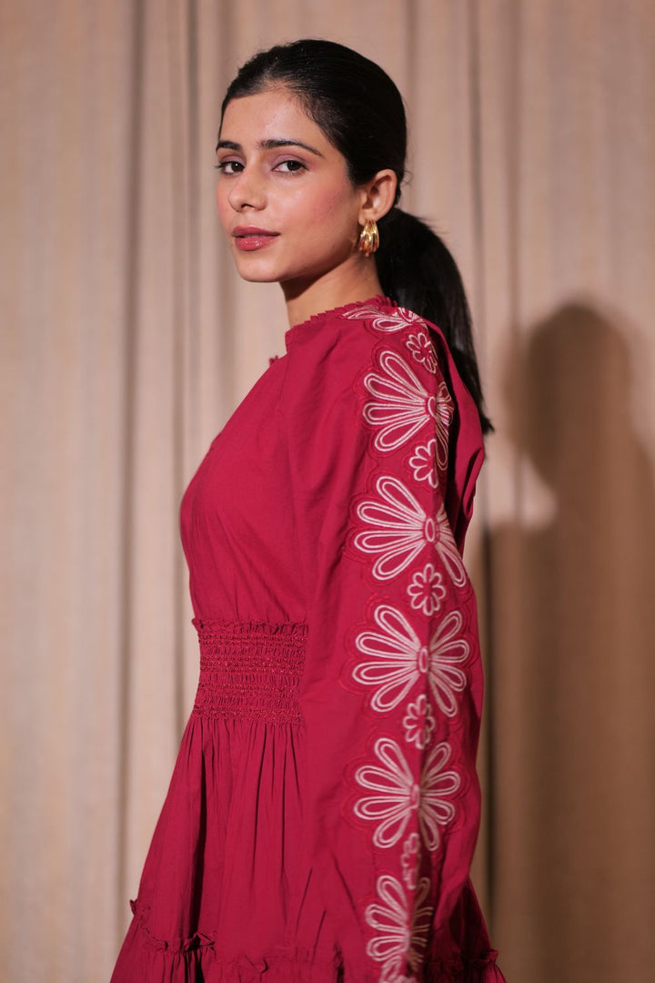 Ayushi Rajput In Our Stella Red Dress