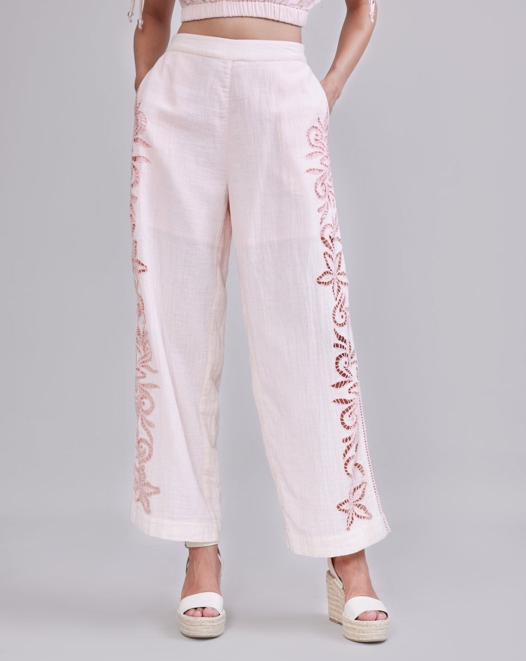 Tushita Mehta In Our Pink Blossom Pants