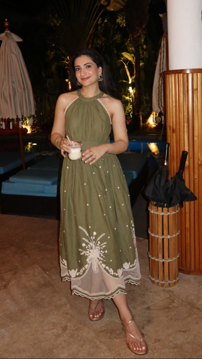 Tushita Mehta in our Amber 100% Linen Dress