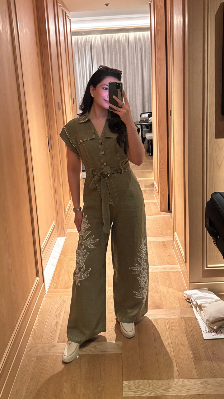 Amber 100% Linen Jumpsuit