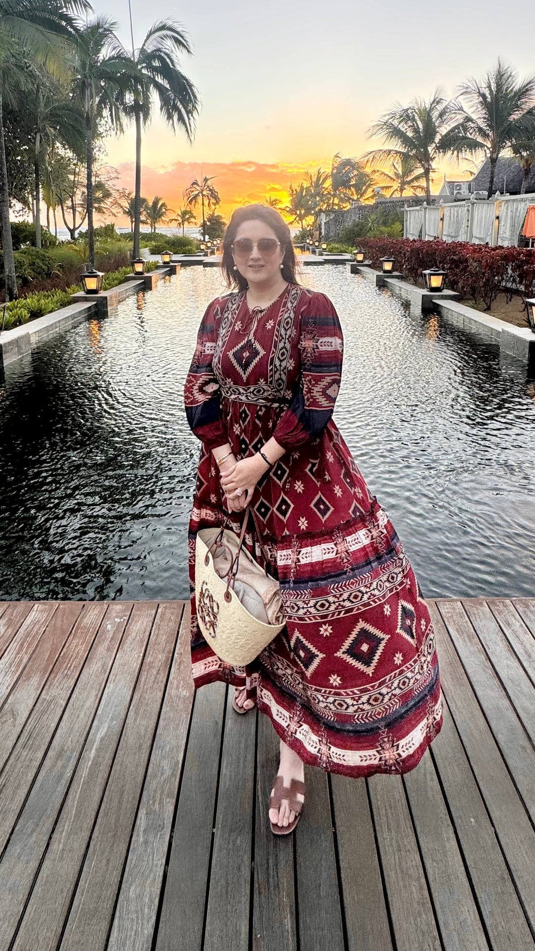 Malika Mehta in our Adeline Printed Dress