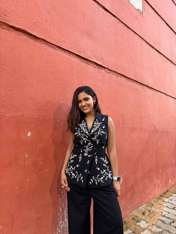 Aayushi Dholakia in our Elsa Embroidered Blazer