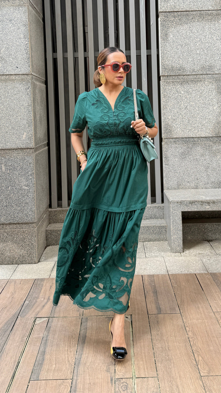 Ava Cutwork Dress