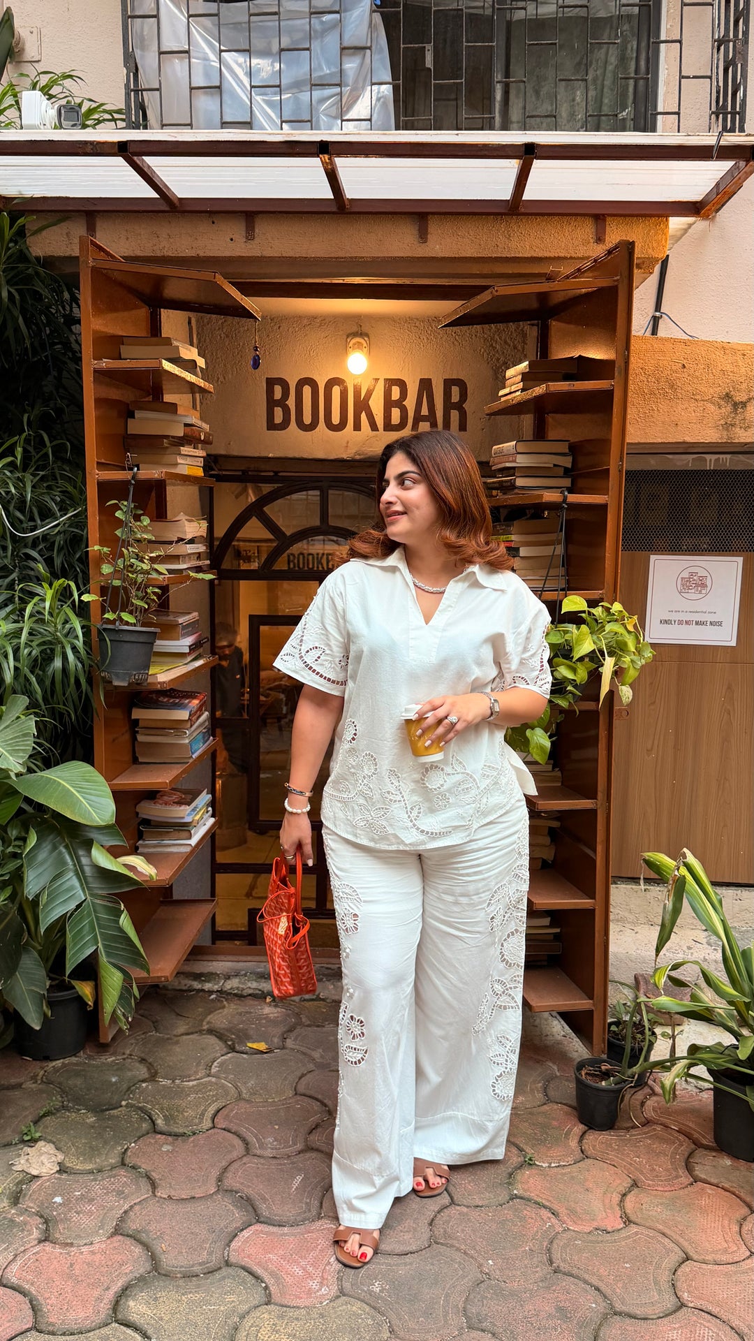 Shrutika Roopchandani in our Monica Cutwork Embroidered Pants