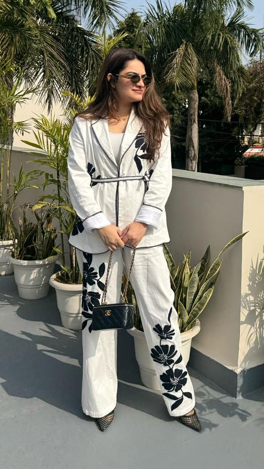 Muskan Goswami in our Bianca Embroidered Pants