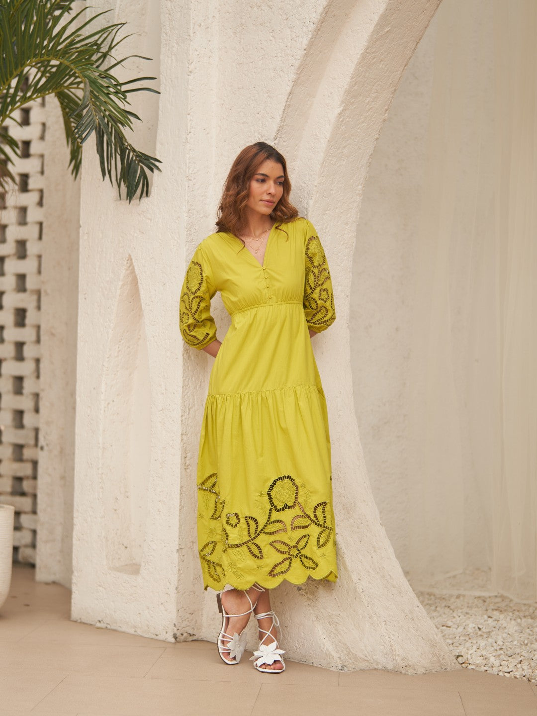 Ava Lime Dress