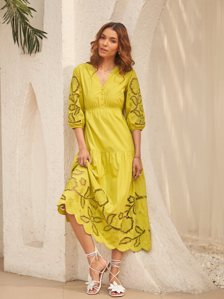 Ava Lime Dress