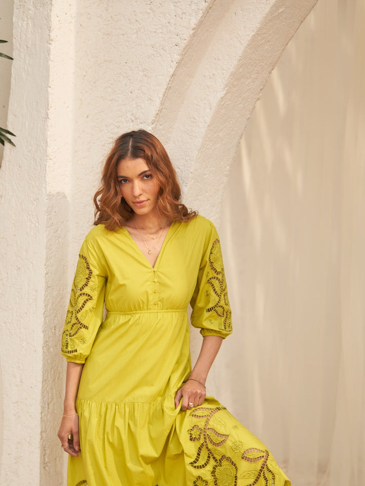 Ava Lime Dress