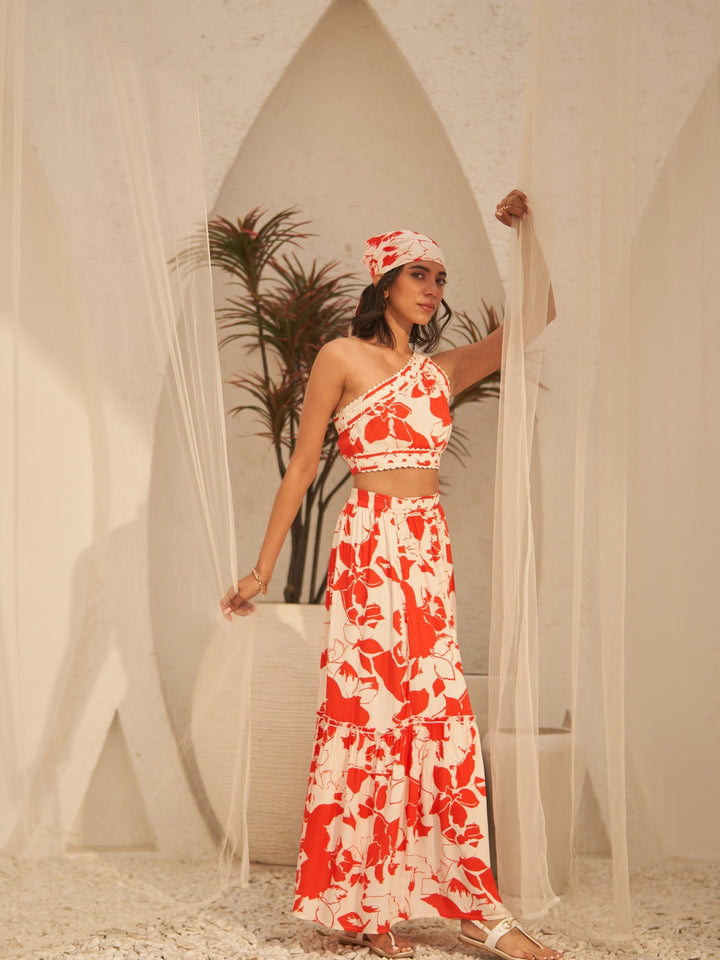 Sanjan Batra In Our Lina One Shoulder Top