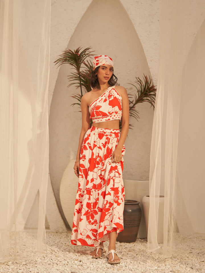 Sanjan Batra In Our Lina One Shoulder Top