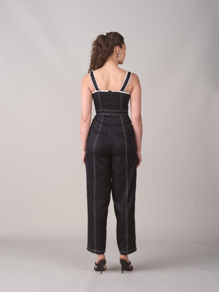 Meghna Pahwa Sahni In Our Isla Black Jumpsuit