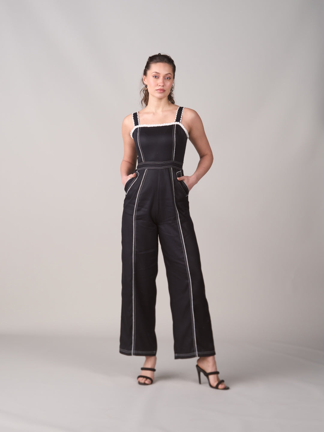 Meghna Pahwa Sahni In Our Isla Black Jumpsuit