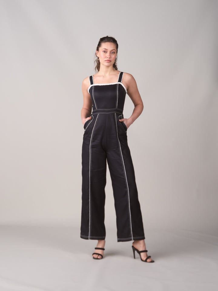 Meghna Pahwa Sahni In Our Isla Black Jumpsuit
