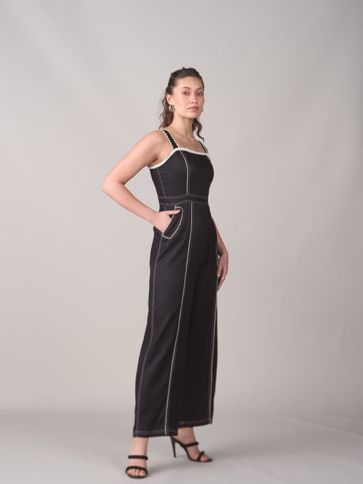 Meghna Pahwa Sahni In Our Isla Black Jumpsuit