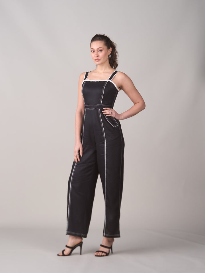 Meghna Pahwa Sahni In Our Isla Black Jumpsuit
