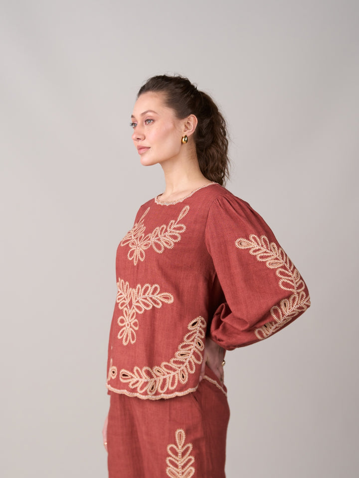 Jane Embroidered Top