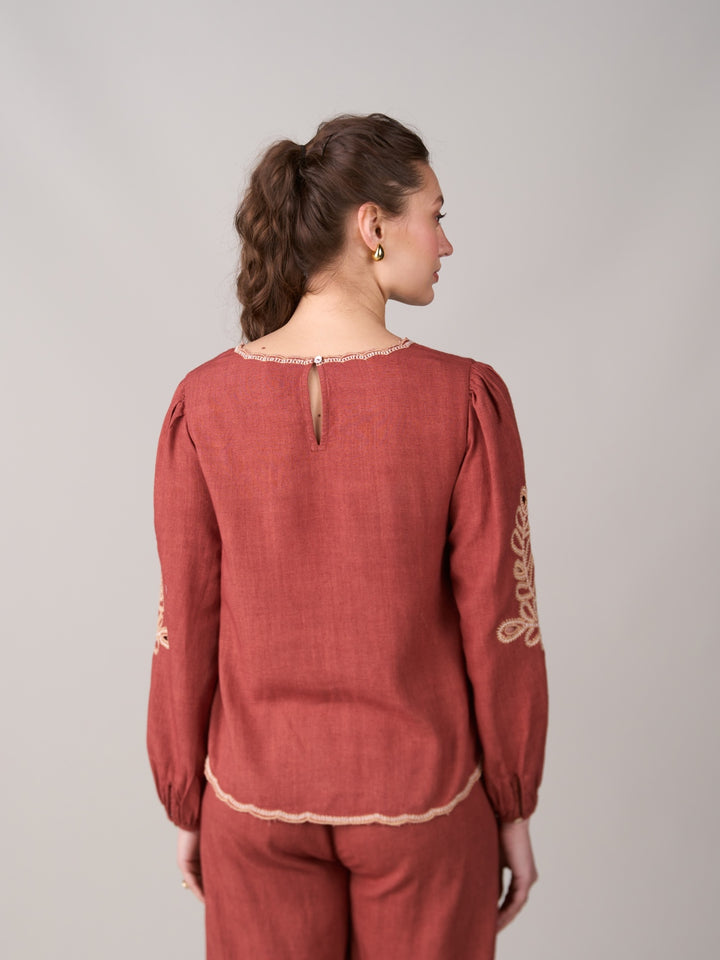 Jane Embroidered Top